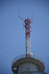 Funkturm, Richtfunk, Richtfunkturm, Spiegel, Antenne, Schüssel, Mast, Ansfelden, Richtfunkstrecke,...