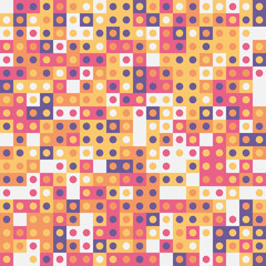 Abstract geometric background, random coloring. Seamless vector pattern. Colorful mosaic illustration. Perfect for wrapping paper, wallpaper, fabric design, web background or technology background.