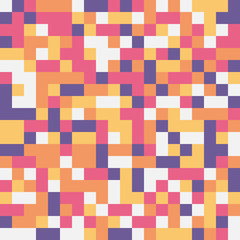 Abstract geometric background, random coloring. Seamless vector pattern. Colorful mosaic illustration. Perfect for wrapping paper, wallpaper, fabric design, web background or technology background.