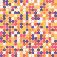 Abstract geometric background, random coloring. Seamless vector pattern. Colorful mosaic illustration. Perfect for wrapping paper, wallpaper, fabric design, web background or technology background.
