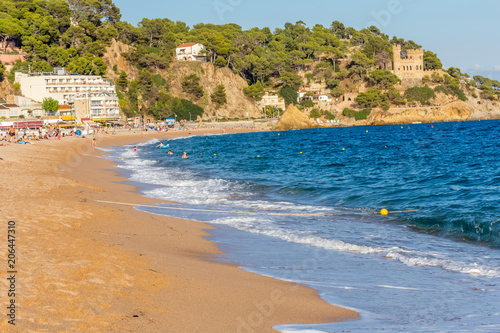 Plage De Lloret De Mar Costa Brava Espagne Stock Photo