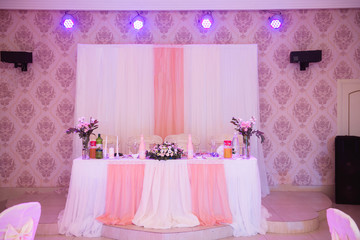 banquet in a restaurant
