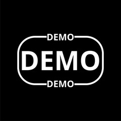 Demo icon on dark background