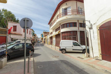 Obraz premium street scene in an old town in Europe