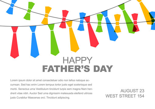 Happy Father's day card template