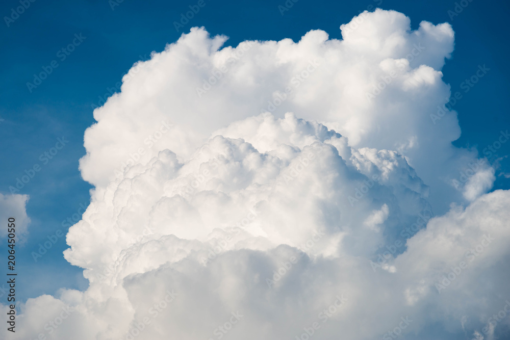 Wall mural blue sky with clouds