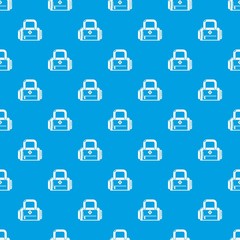 Travel bag handle pattern vector seamless blue repeat for any use