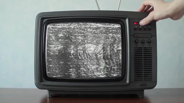 Analog TV with signal bad interference, switching channels