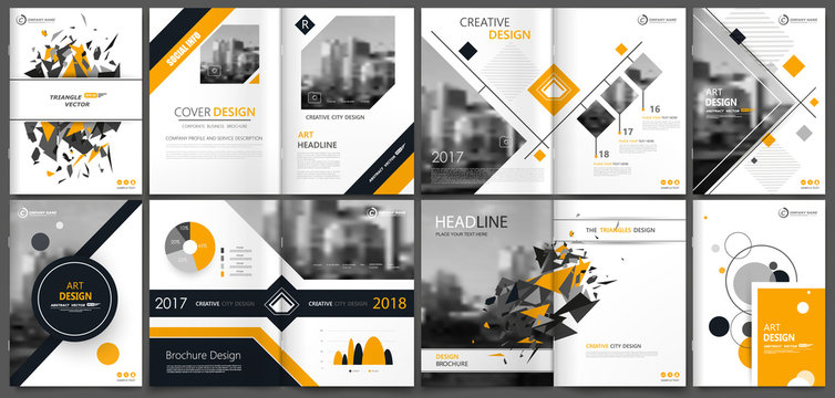 Abstract white a4 brochure cover design. Fancy info banner frame. Modern ad flyer text. Annual report binder. Title sheet model set. Fancy vector front page. City font blurb art. Yellow line figure