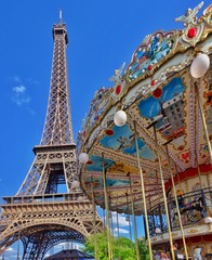 Fototapeta premium La Tour Eiffel à Paris en France