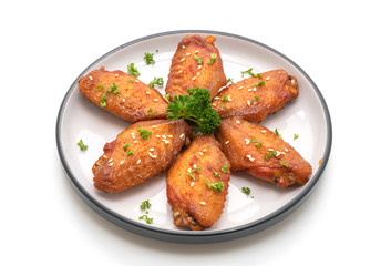 barbecue chicken wings with white sesame