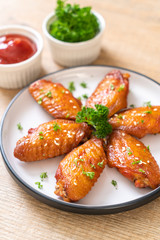 barbecue chicken wings with white sesame