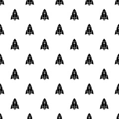 Rocket design pattern vector seamless repeating for any web design