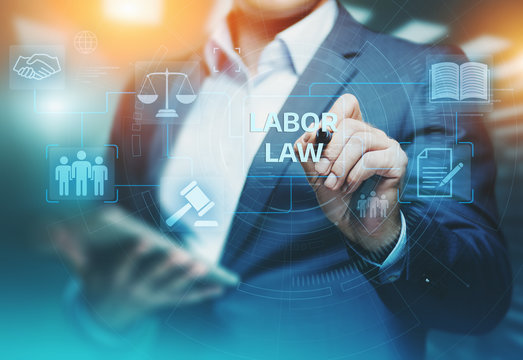 Labor Law Lawyer Legal Business Internet Technology Concept