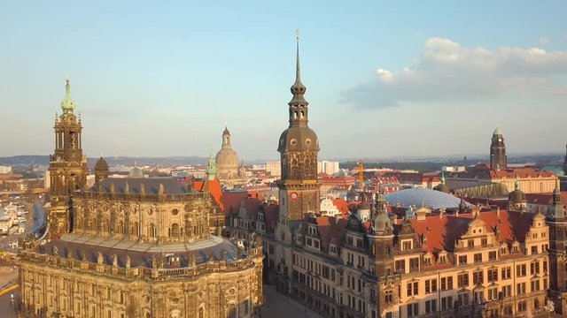 Aerial view of Dresden, Germany
