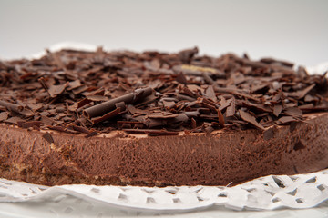 Tarta de chocolate.