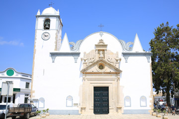Historic church in Luz de Tavira in Algarve, Portugal