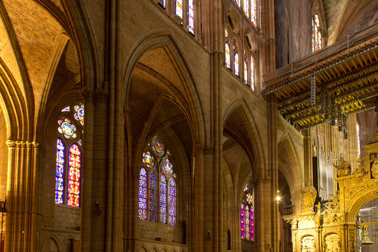 The Cathedral Of Leon, Pilgrimage Camino De Santiago.