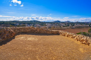 Iberians ruins in Vallesa of Paterna of Spain from before Christ called Lloma de Betxi