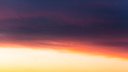 Beautiful clouds at sunset as an abstract background