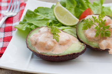 avocats au crevettes