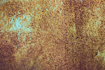 Old colour rusty metal grunge texture background.