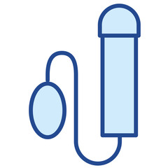 Pump Dildo Vector Icon Illustration