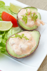 avocats au crevettes
