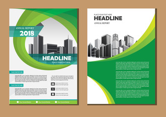 Brochure design, cover modern layout, annual report, poster, flyer in A4 with colorful triangles, geometric shapes for tech, science, market with light background
