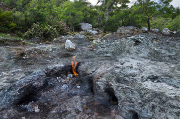 Methane output in the mountains of Turkey