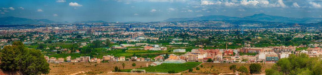 Fototapeta na wymiar Panoramic view of the Murcia