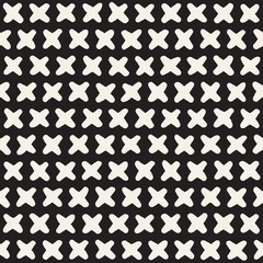 Hand drawn style ethnic seamless pattern. Abstract grungy geometric background in black and white.