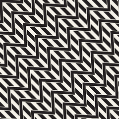 Vector seamless zigzag line pattern. Abstract stylish geometric background. Repeating lattice background