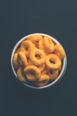 Kaddu or Pumpkin Kheer Or Bhoplyachi Kheer in Marathi and gummadikaya payasam in Telugu, Garnished with dry fruits. served in a bowl over moody background. Selective focus