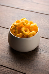 Kaddu or Pumpkin Kheer Or Bhoplyachi Kheer in Marathi and gummadikaya payasam in Telugu, Garnished with dry fruits. served in a bowl over moody background. Selective focus