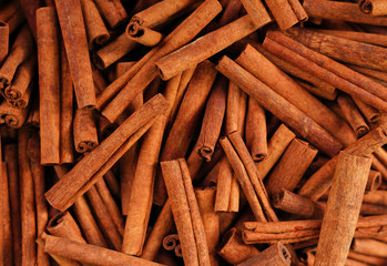 Cinnamon sticks in a bazaar