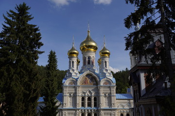 Saint Peter and Paul Cathedral (Pravoslavny Kostel Svateho Petra a Pavla) in Carlsbad / Karlovy...