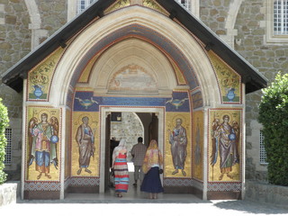 Entrée du monastère de Kykkos, Chypre