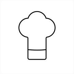 Chef hat icon. Kitchen equipment. Vector illustration.
