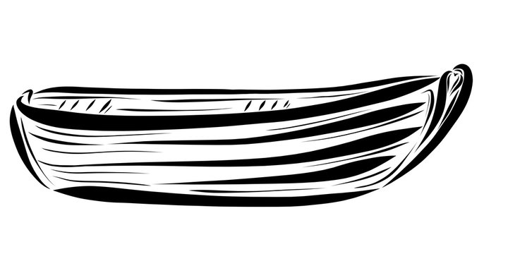 Dolka, painted black lines, pattern