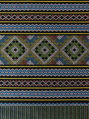 A beautiful art of Sarawak batik pattern. Sarawak batik is rapidly gaining popularity among Malaysians and tourists.