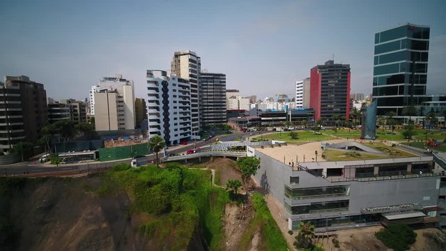 Aerial Peru Lima Larcomar February 2018 Sunny Day 4K Wide Angle Inspire 2 Prores

Aerial video of downtown Lima in Peru on a sunny day. 