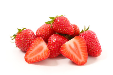 strawberry on white background