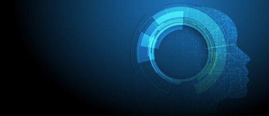 Digital technology world. Business virtual concept. Vector background