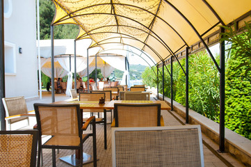 table cafe  furniture restaurant sea