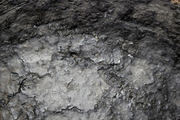 Ancient molded ceramics of Zarubintsy culture of the early Iron Age with archaeological excavations. Texture closeup
