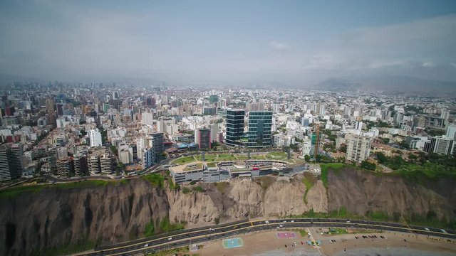 Aerial Peru Lima Larcomar February 2018 Sunny Day 4K Wide Angle Inspire 2 Prores

Aerial video of downtown Lima in Peru on a sunny day. 