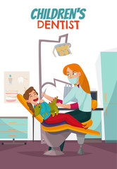 Obraz na płótnie Canvas Pediatric Dentistry Composition
