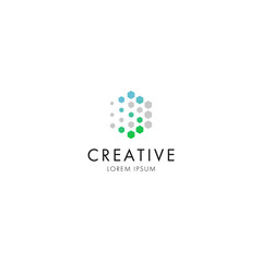 Logo vector illustration crystal