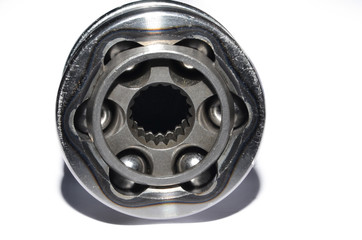 detail for the repair of a machine, a product made of metal, a spare part on a white background,